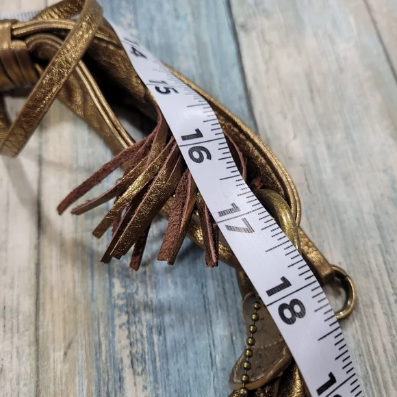 Fortuna by Valentino Gold Studded Purse. - Picture 6 of 12